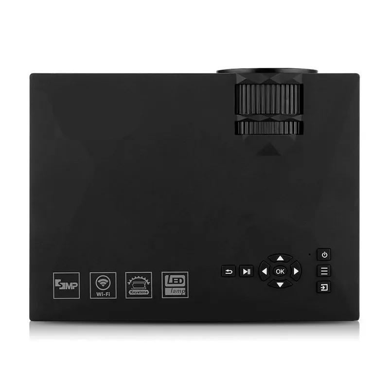 Новый UC46 ЖК-дисплей Мини пико Портативный проектор Full HD 1080 P дома Театр 1200 люмен 2.4