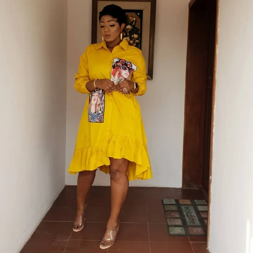 African Dresses For Women New African Design Bazin Long Sleeve Dashiki Dress For Lady Africa Clothing Beauty Image Shirt Dress
African Dresses For Women New African Design Bazin Long Sleeve Dashiki Dress For Lady Africa Clothing Beauty Image Shirt Dress