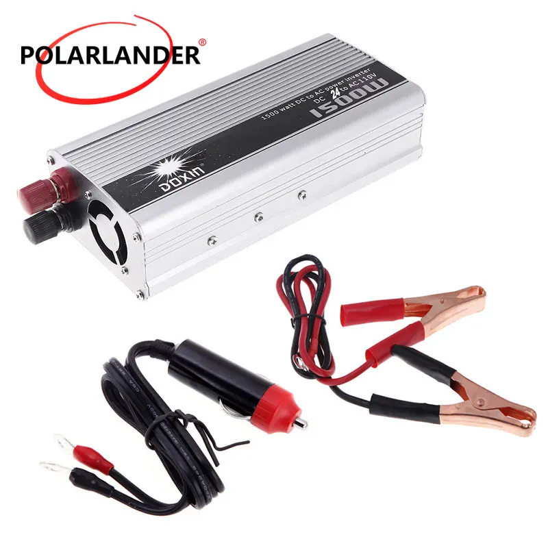 1500W Car Power Inverter Converter DC 24V to AC 110V With USB Adapter Portable Voltage Transforme modified sine wave
1500W Car Power Inverter Converter DC 24V to AC 110V With USB Adapter Portable Voltage Transforme modified sine wave