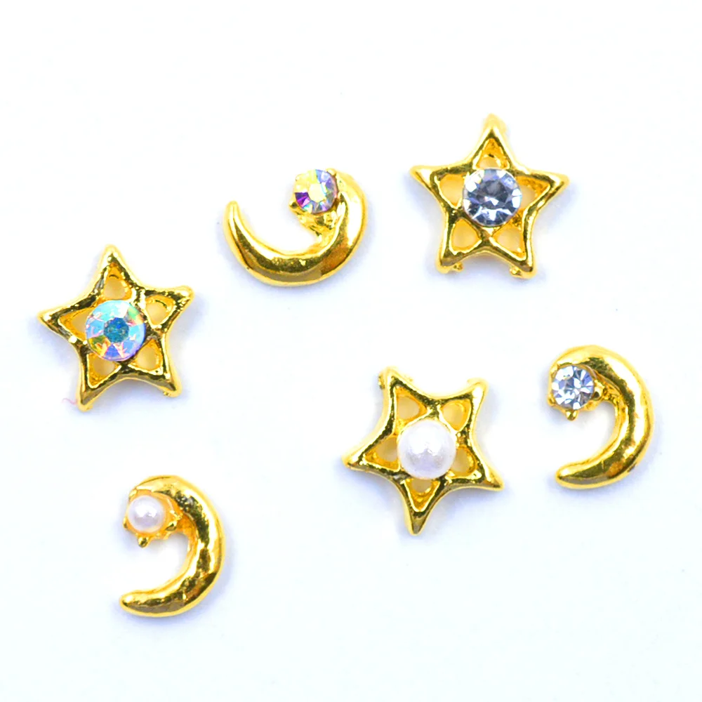 100pcs/pack 3D Metal Moon Nail Jwelry DIY Rhinestone Metal Ring Crystal Circle Nail Decorations
100pcs/pack 3D Metal Moon Nail Jwelry DIY Rhinestone Metal Ring Crystal Circle Nail Decorations