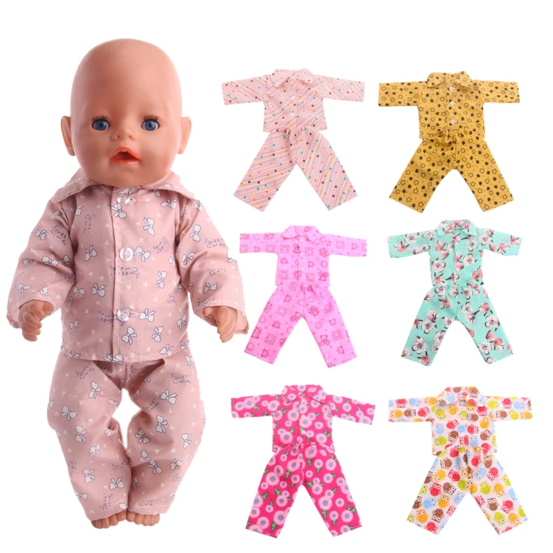Doll Clothes Accessories 7 Colors Cute Pattern Pajamas&Nightgown=Coat+Pants Fit 18 Inch American&43 cm Baby Doll,Child's T
Doll Clothes Accessories 7 Colors Cute Pattern Pajamas&Nightgown=Coat+Pants Fit 18 Inch American&43 cm Baby Doll,Child's T