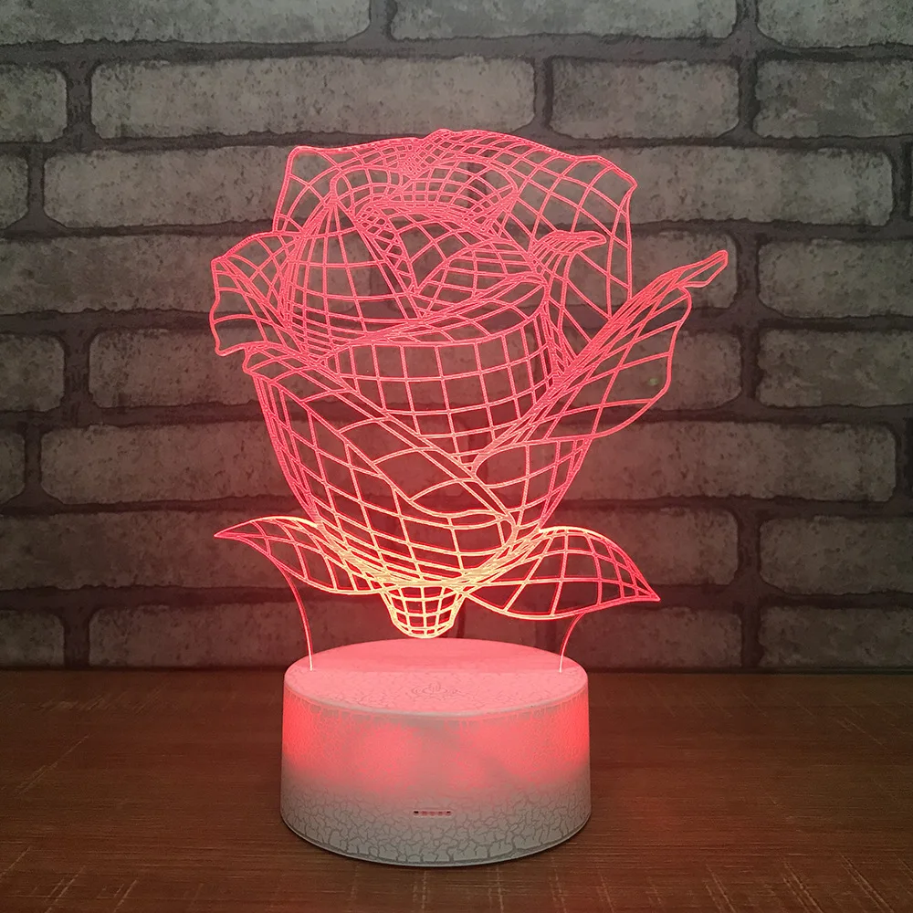 Rose Lamp Colorful Led Energy Saving Bedside Led Night Light Creative Valentine's Day Novelty Usb Led 3d Light Fixtures
Rose Lamp Colorful Led Energy Saving Bedside Led Night Light Creative Valentine's Day Novelty Usb Led 3d Light Fixtures