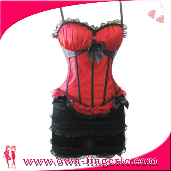 New sexy floral Redwhite Further halter Gothic women corset skirt with Strap w7013
New sexy floral Redwhite Further halter Gothic women corset skirt with Strap w7013