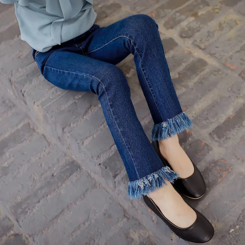 DFXD Toddler Clothes 2017 Skinny Girls Jeans Spring Autumn New Kids Long Tassel Flare Pants Children Long Denim Trousers 4-16Y
DFXD Toddler Clothes 2017 Skinny Girls Jeans Spring Autumn New Kids Long Tassel Flare Pants Children Long Denim Trousers 4-16Y