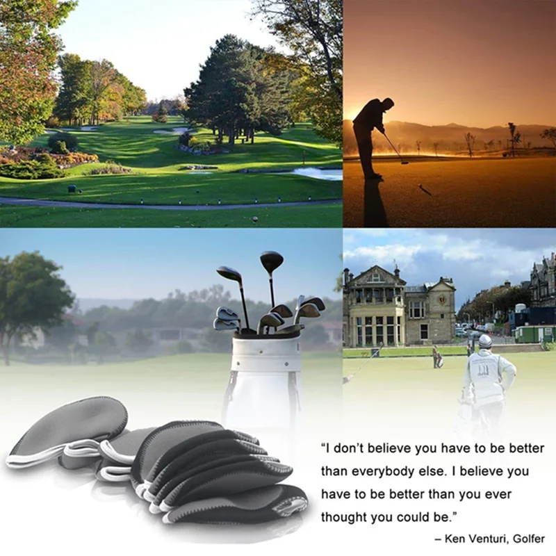 new arrival 10pcs Golf Clubs head Iron Putter Headcovers Head Cover Protector Golf Outdoor Sports Club Accessories
new arrival 10pcs Golf Clubs head Iron Putter Headcovers Head Cover Protector Golf Outdoor Sports Club Accessories