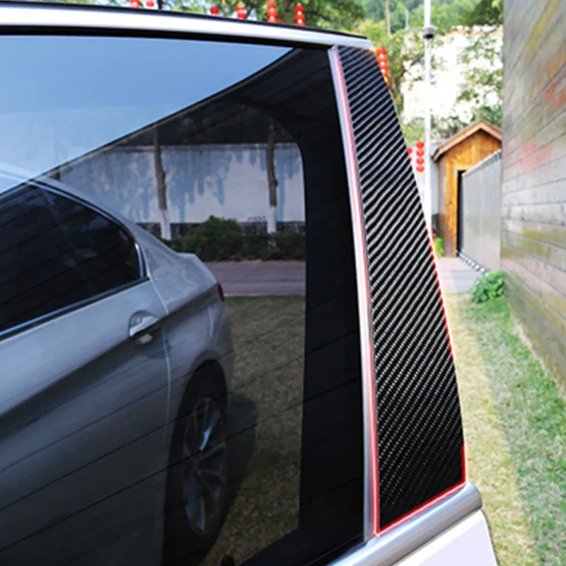 Новинка автомобильные наклейки на окна автомобиля из углеродного волокна B C