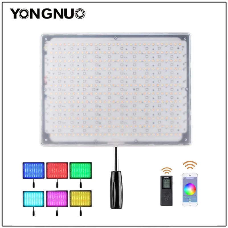YONGNUO YN600 RGB Pro photo studio lighting Panel with 3200K-5600K Color Temperature and APP Remote Control for Canon Nikon DSLR
YONGNUO YN600 RGB Pro photo studio lighting Panel with 3200K-5600K Color Temperature and APP Remote Control for Canon Nikon DSLR