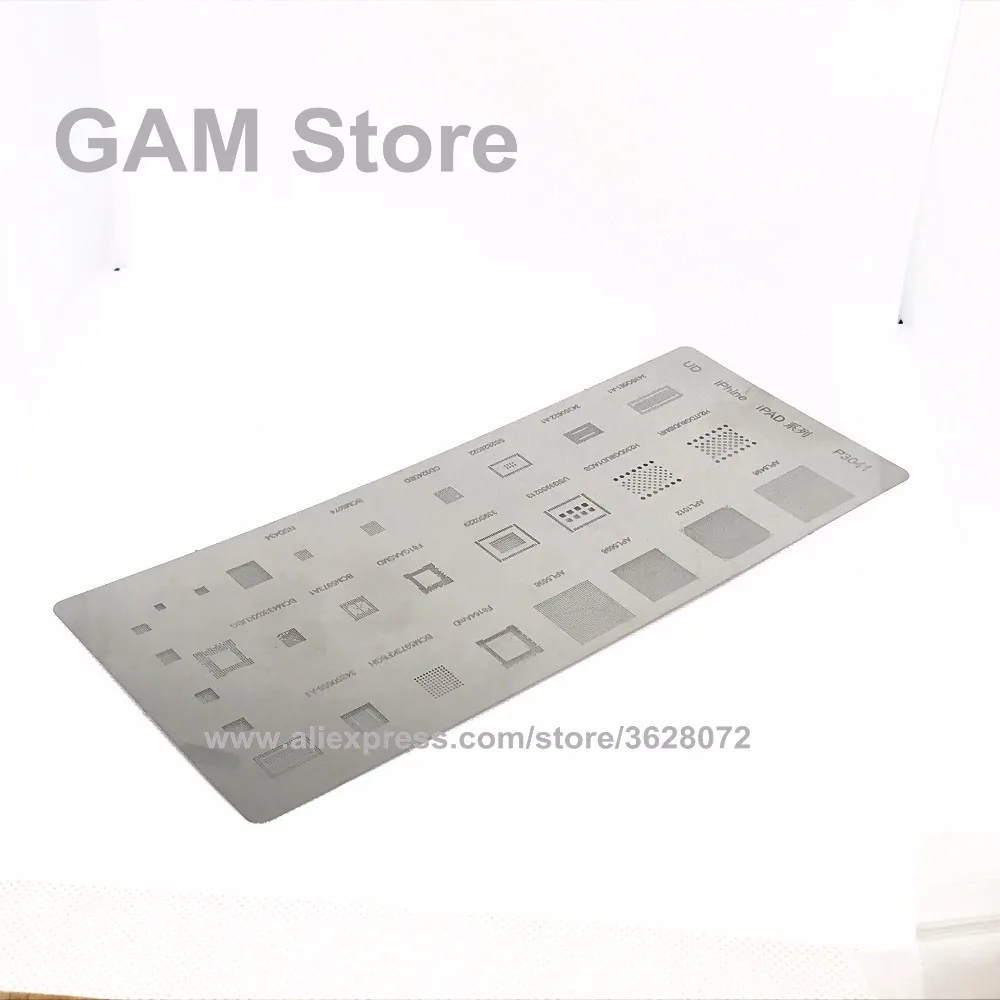 Для iPhone iPad BGA трафарет для ЦП RAM Wifi Nand Flash Baseband усилитель мощности аудио IC Reball Pin