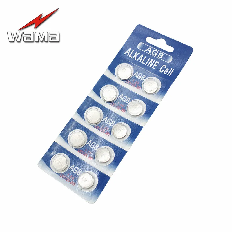 10x Wama AG8 LR1120 391 381 1.5V Alkaline Button Cell Coin Battery Wholesales Disposable Watch Batteries New
10x Wama AG8 LR1120 391 381 1.5V Alkaline Button Cell Coin Battery Wholesales Disposable Watch Batteries New