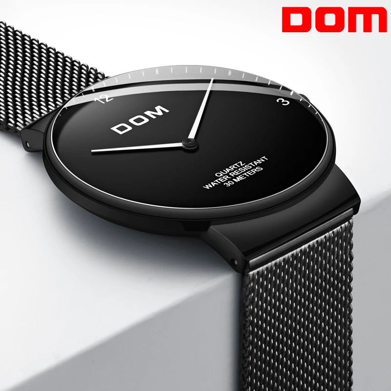 DOM New Men's Watch 7mm Ultra-thin Fashion Watches Simple Business Men Quartz Watches Curved Dial Masculine Male Clock relojes
DOM New Men's Watch 7mm Ultra-thin Fashion Watches Simple Business Men Quartz Watches Curved Dial Masculine Male Clock relojes