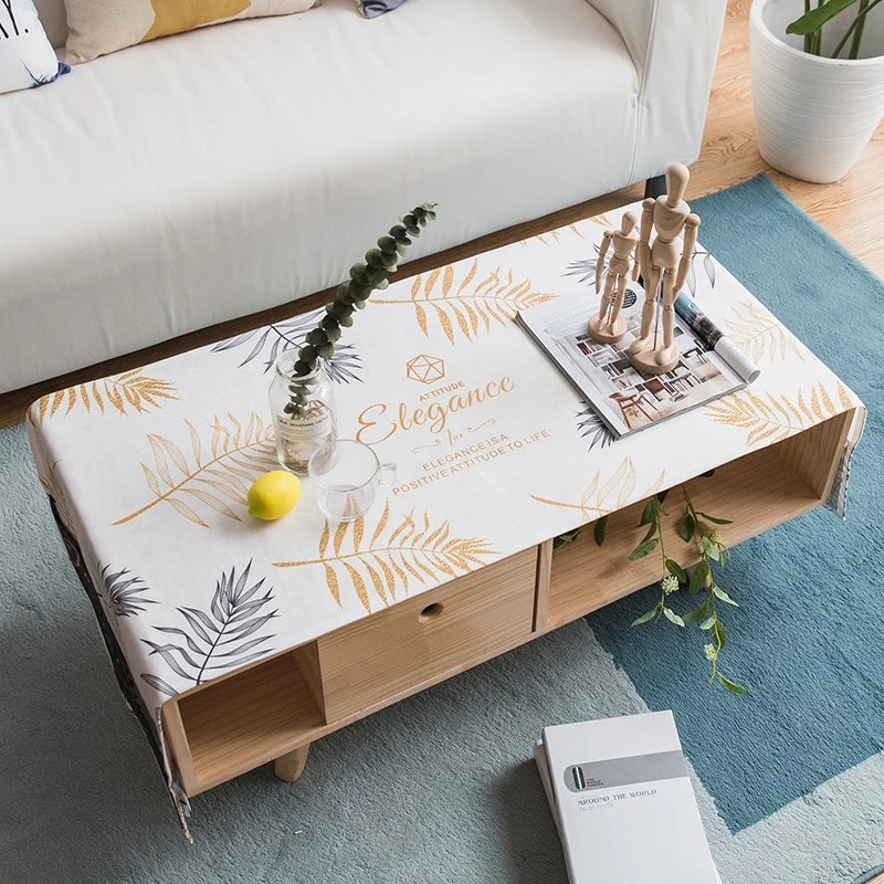 Fashion Home Nordic style cotton and linen Rectangle waterproof leaf color tablecloth Table flag Tea table cover
Fashion Home Nordic style cotton and linen Rectangle waterproof leaf color tablecloth Table flag Tea table cover
