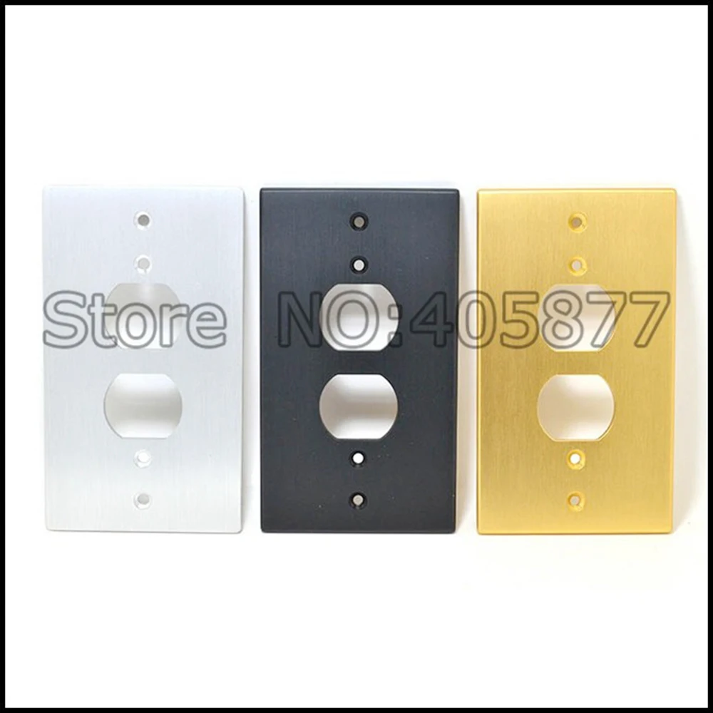 Gold/Silver/Black AC Power Duple Receptacles Wall Outlet Cover Aluminum Panel Plate
Gold/Silver/Black AC Power Duple Receptacles Wall Outlet Cover Aluminum Panel Plate