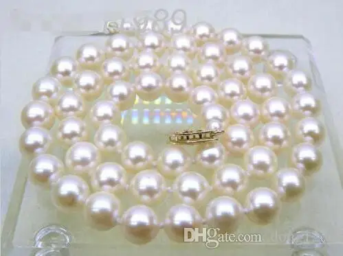 BEAUTIFUL AAA+ 6.5-7mm round white akoya pearls necklace yellow solid gold>>> free shipping
BEAUTIFUL AAA+ 6.5-7mm round white akoya pearls necklace yellow solid gold>>> free shipping