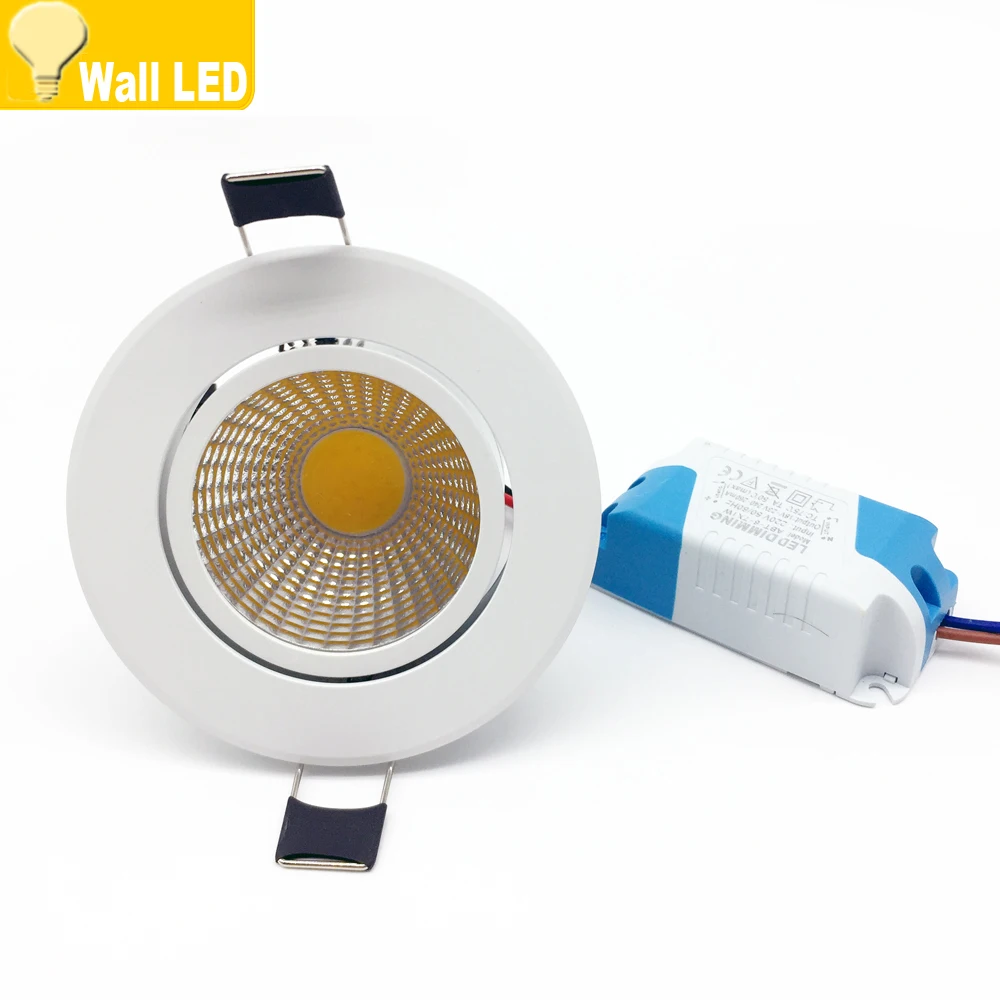10pcs Dimmable LED COB Downlight Recessed LED Dimmable 5W 7W 9W 12W LED Spot light decoration Ceiling Lamp AC 110V 220V 85-265V
10pcs Dimmable LED COB Downlight Recessed LED Dimmable 5W 7W 9W 12W LED Spot light decoration Ceiling Lamp AC 110V 220V 85-265V