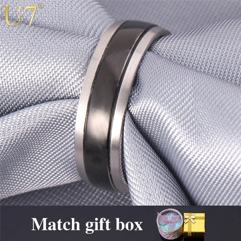U7 Stainless Steel Ring Party Men Jewelry Made With Never Fade High Quality Metal Men Jewelry Round Band Ring Wholesale R334
U7 Stainless Steel Ring Party Men Jewelry Made With Never Fade High Quality Metal Men Jewelry Round Band Ring Wholesale R334
