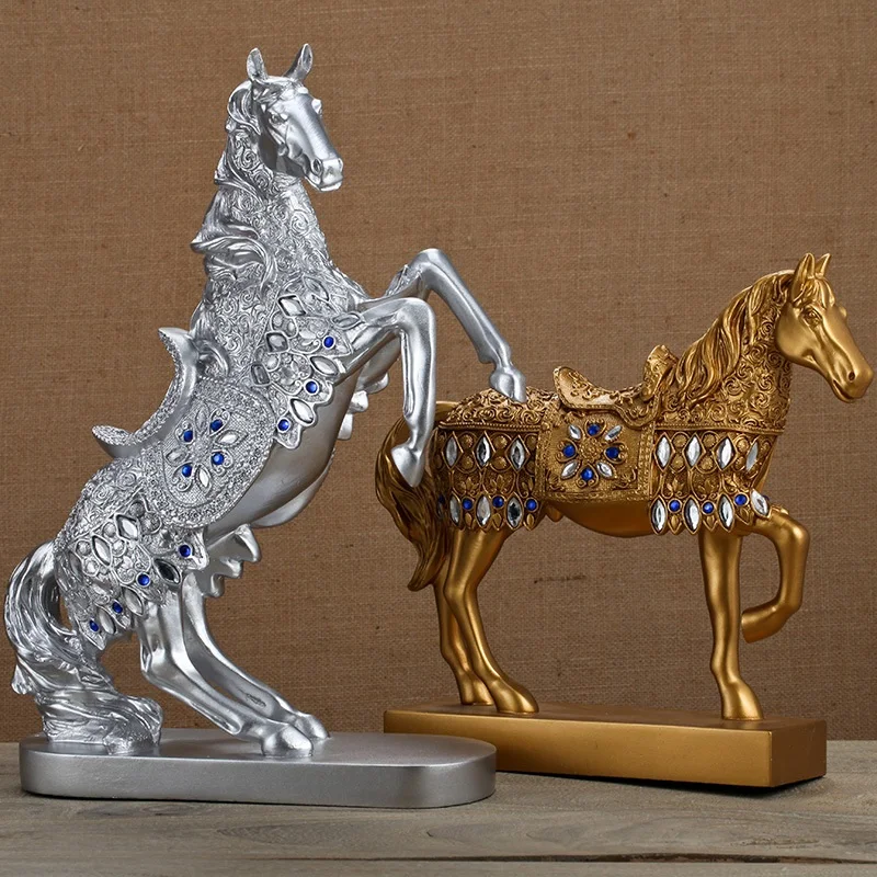 christmas decorations European Creative Gold and Silver Warhorse Decoration Living Room Decoration Model Room Hotel Opening Gift
christmas decorations European Creative Gold and Silver Warhorse Decoration Living Room Decoration Model Room Hotel Opening Gift