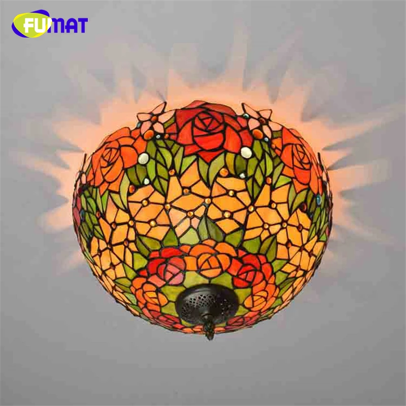 FUMAT Art Stained Glass Rose Shade Ceiling Light For Living Room Bed Room European Luxury Creative Art LED Glass Ceiling Lamps
FUMAT Art Stained Glass Rose Shade Ceiling Light For Living Room Bed Room European Luxury Creative Art LED Glass Ceiling Lamps