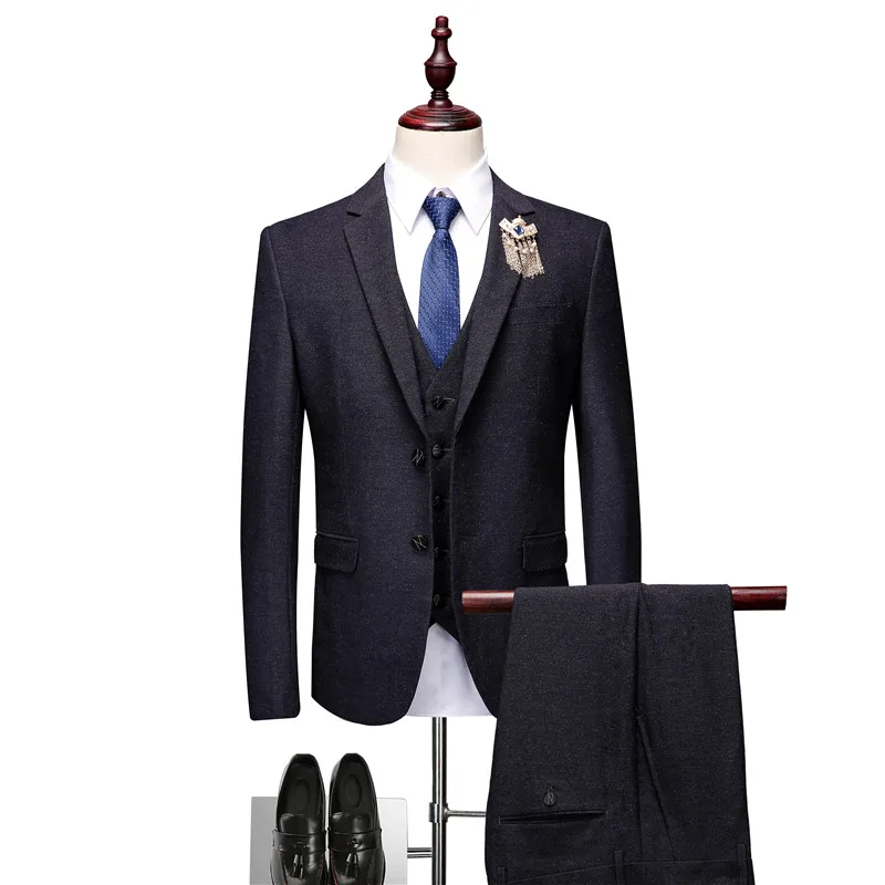 Single-breasted formal suit jacket men + pants + vest wedding party mens suit S M L XL XXL XXXL
Single-breasted formal suit jacket men + pants + vest wedding party mens suit S M L XL XXL XXXL