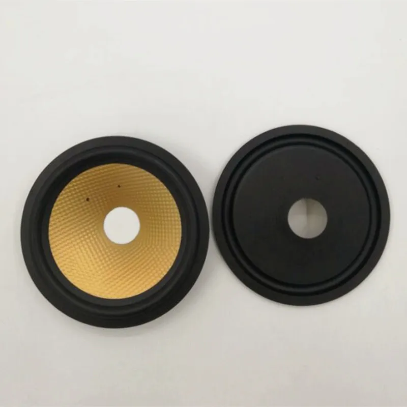 Wholesale 50pcs/lot 5 Inch Speaker Rubber Edge Paper Cone Full Frequency Thickening Gold Color Plastic Cones 28mm Core 28mm High
Wholesale 50pcs/lot 5 Inch Speaker Rubber Edge Paper Cone Full Frequency Thickening Gold Color Plastic Cones 28mm Core 28mm High