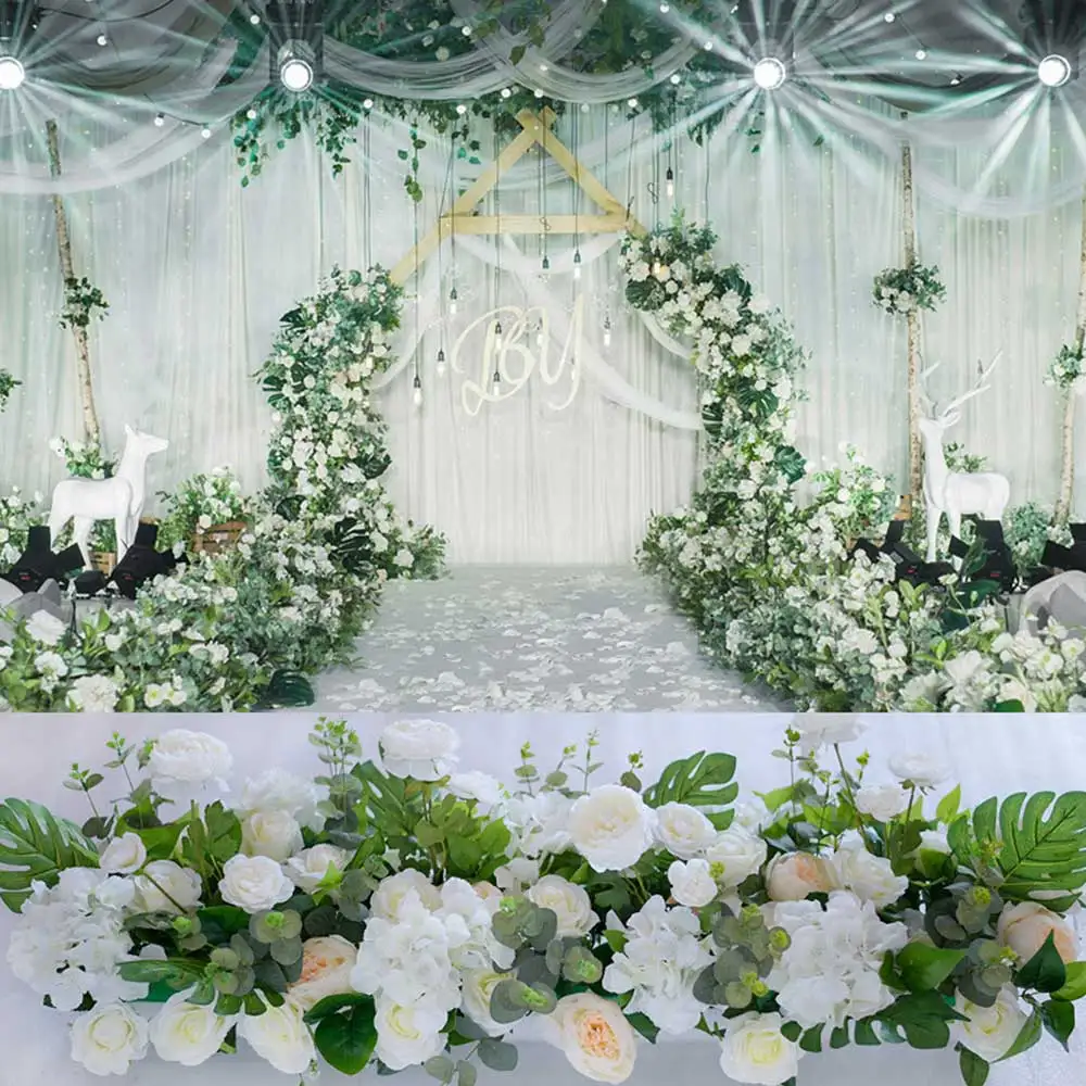 100*25*16cm Fake Flower Wall Carpet Artificial Flower Wall Panel Rose Hydrangea Wedding Backdrop Decoration Party Event Hotel
100*25*16cm Fake Flower Wall Carpet Artificial Flower Wall Panel Rose Hydrangea Wedding Backdrop Decoration Party Event Hotel