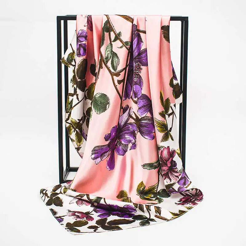 Super Large Twill Silk Women Scarf Design Floral Print Square Scarves 90*90 Euro High Quality Gift Fashion Silk Shawls
Super Large Twill Silk Women Scarf Design Floral Print Square Scarves 90*90 Euro High Quality Gift Fashion Silk Shawls