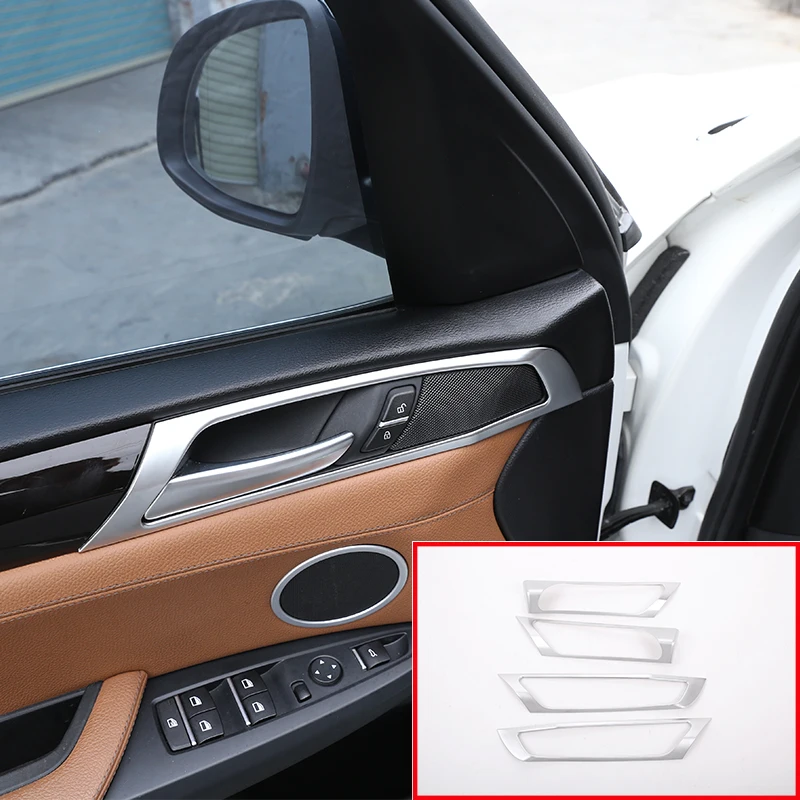 Для BMW X3 F25 2011-2017 автомобильные аксессуары 4 шт Матовый серебристый ABS Автомобильный интерьер дверная ручка рамка отделка
Для BMW X3 F25 2011-2017 автомобильные аксессуары 4 шт Матовый серебристый ABS Автомобильный интерьер дверная ручка рамка отделка