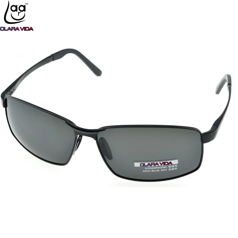 

Бренд CLARA VIDA алюминиево-магниевого сплава, внутреннее покрытие из поляризованные солнцезащитные очки мужские черные УФ полароидные спорти...