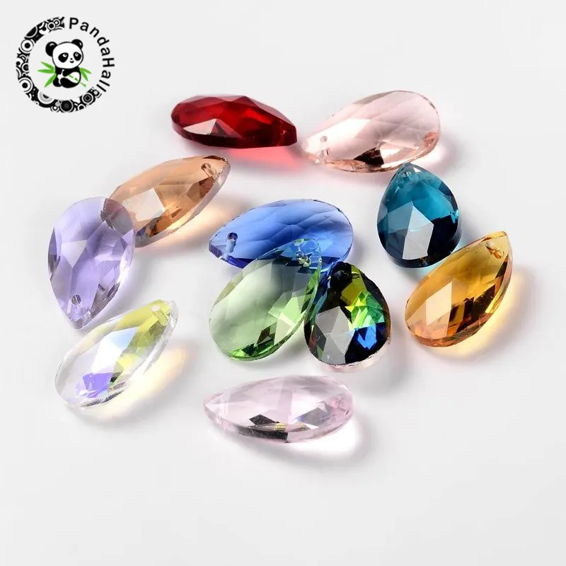 100pcs Mixed Color Faceted Drop Glass Pendants For Jewelry Making DIY 22x13x7mm, Hole: 1mm
100pcs Mixed Color Faceted Drop Glass Pendants For Jewelry Making DIY 22x13x7mm, Hole: 1mm