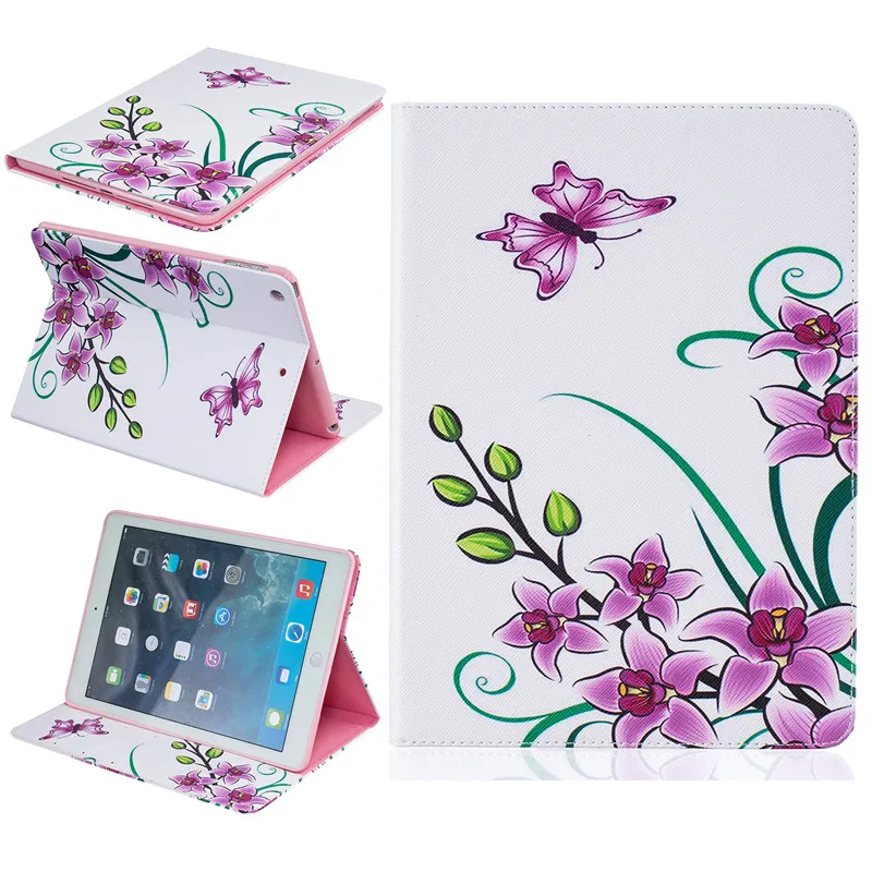 Cute Bear Case PU Leather For Ipad 5 ipad Air Butterfly Flower Stand Tablet Cover 9.7&quotWallet Fip Apple 1 | Компьютеры и офис