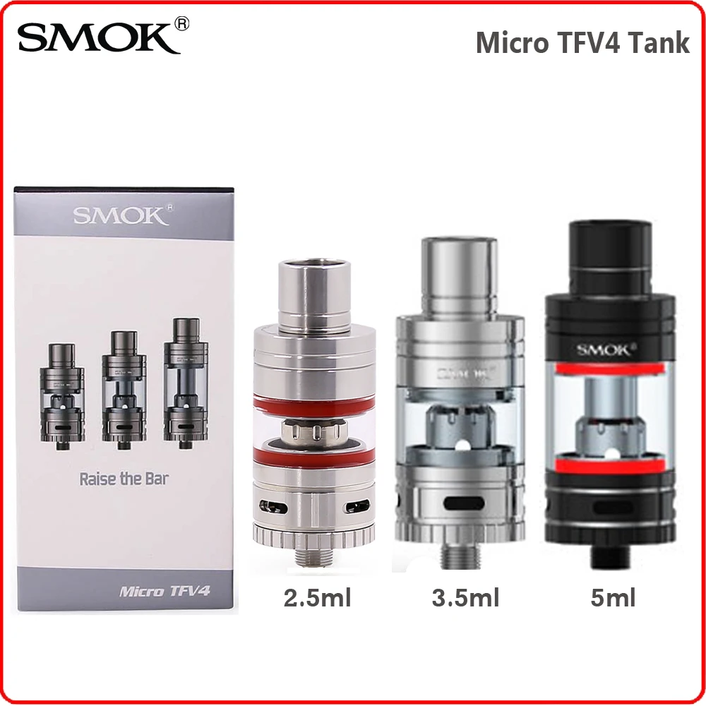 Оригинальный испаритель SMOK Micro TFV4, атомайзер 2,5 мл/3,5 мл/5 мл, бак для электронной сигареты, вейп для боксмода Micro R80, электронная сигарета
Оригинальный испаритель SMOK Micro TFV4, атомайзер 2,5 мл/3,5 мл/5 мл, бак для электронной сигареты, вейп для боксмода Micro R80, электронная сигарета