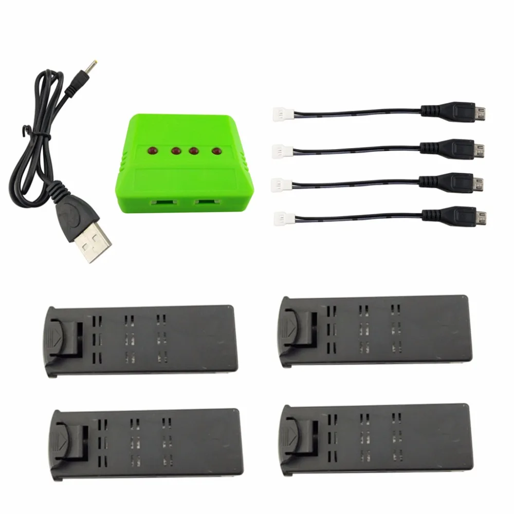 4PCS 3.7V 800mAh Lithium Battery With 4-in-1 Charger For YH-19 YH-19HW Folding Quadcopter Spare Parts
4PCS 3.7V 800mAh Lithium Battery With 4-in-1 Charger For YH-19 YH-19HW Folding Quadcopter Spare Parts