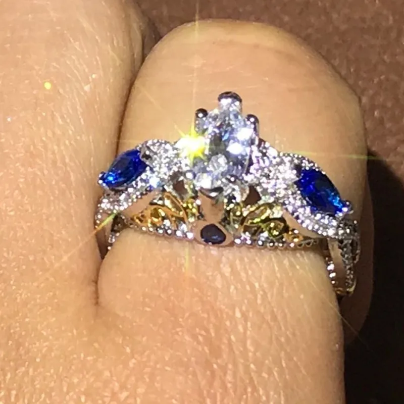 Size6-10 New Arrival Sparkling Fashion Jewelry 925 Sterling Silver Filled Marquise White&Blue CZ Party Vintage Wedding Band Ring
Size6-10 New Arrival Sparkling Fashion Jewelry 925 Sterling Silver Filled Marquise White&Blue CZ Party Vintage Wedding Band Ring
