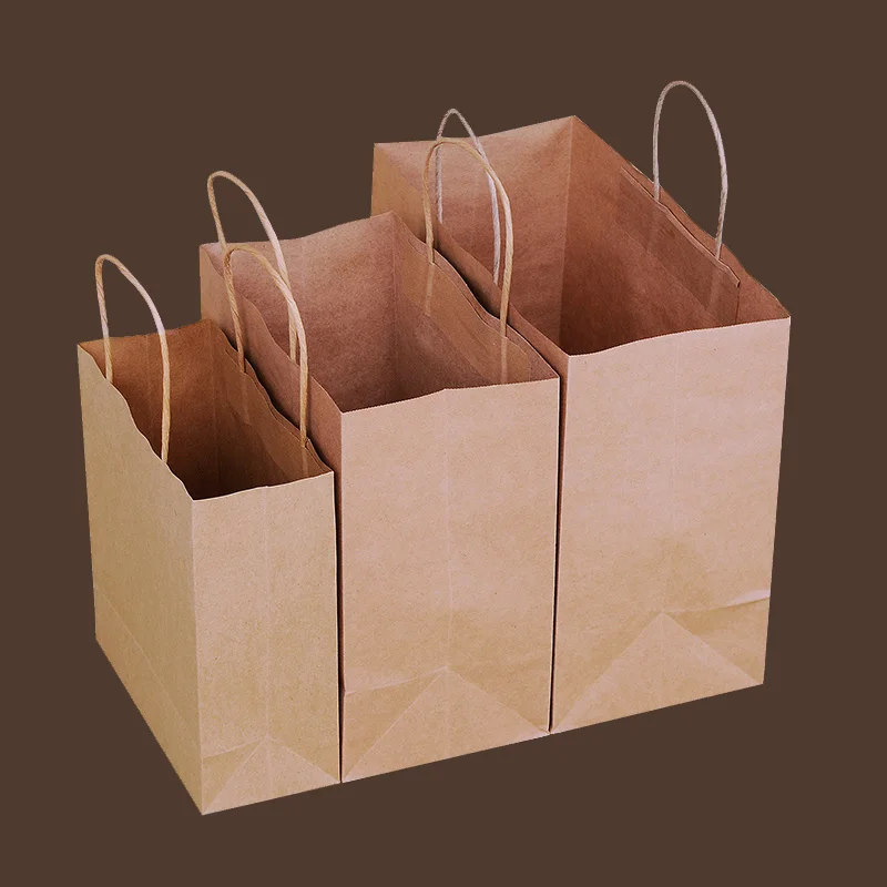 10 Pcs 3 sizes Brown kraft paper bag with handle clothing Bread Candy Buffet Bags food packaging Boutiques bento Custom
10 Pcs 3 sizes Brown kraft paper bag with handle clothing Bread Candy Buffet Bags food packaging Boutiques bento Custom