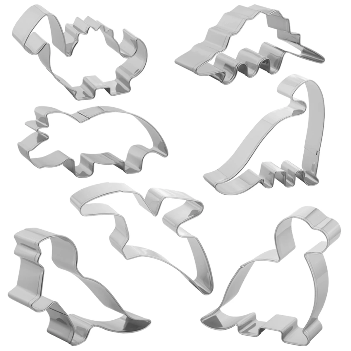 Dinosaur Cookie Cutter Set-7pcs-Pterodactyl,Triceratops,Concavenator,Leaellynasaura,Baby Dinosaur,Camarasaurus,Stegosaurus-Steel
Dinosaur Cookie Cutter Set-7pcs-Pterodactyl,Triceratops,Concavenator,Leaellynasaura,Baby Dinosaur,Camarasaurus,Stegosaurus-Steel