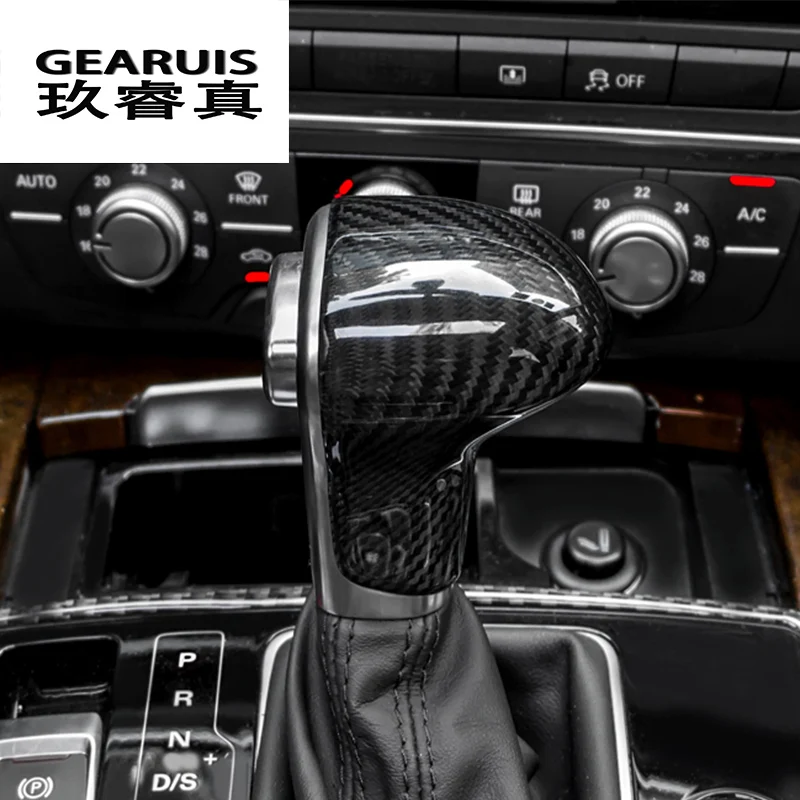 Car styling true carbon fiber Car Gear Shift Knob Cover Level Head Sheath For Audi A4 B8 A5 S5 A6 C7 A7 Q5 Q7 Auto accessories
Car styling true carbon fiber Car Gear Shift Knob Cover Level Head Sheath For Audi A4 B8 A5 S5 A6 C7 A7 Q5 Q7 Auto accessories