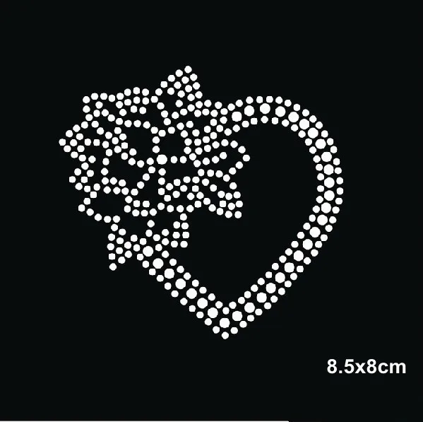 2pc/lot Heart flower Rhinestones iron on crystal transfers design hot fix rhinestone transfer motifs for bag shirt
2pc/lot Heart flower Rhinestones iron on crystal transfers design hot fix rhinestone transfer motifs for bag shirt