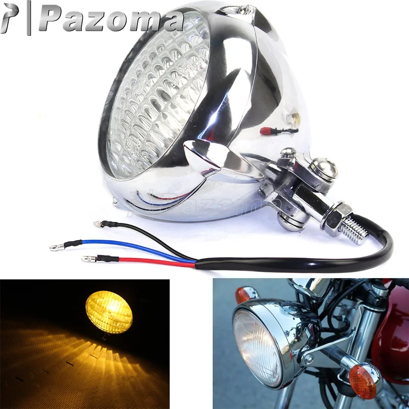 Polish Motorcycle Vintage H4 Bulb 4 1/2'' Headlight High Low Beam Front Head Lamp Universal For Harley Bobber Chopper Cafe Racer
Polish Motorcycle Vintage H4 Bulb 4 1/2'' Headlight High Low Beam Front Head Lamp Universal For Harley Bobber Chopper Cafe Racer