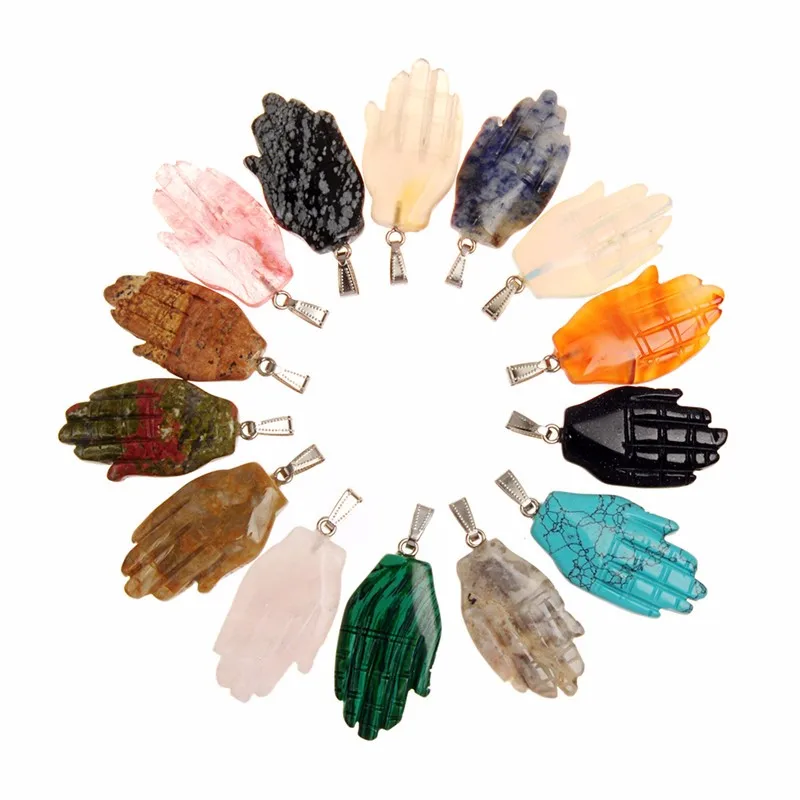 6pcs/lot New Fashion Hot Sale Top Quality Hand Shape Natural Stone Creative Jewelry Pendants Good gift
6pcs/lot New Fashion Hot Sale Top Quality Hand Shape Natural Stone Creative Jewelry Pendants Good gift