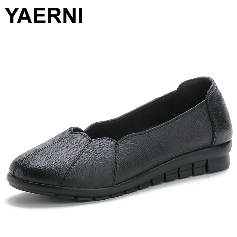YAERNI Spring Slip On Loafers Women Flats Shoes Soft Comfortable Genuine Leather Shallow Round Toe Ladies Casual Flat Shoes
YAERNI Spring Slip On Loafers Women Flats Shoes Soft Comfortable Genuine Leather Shallow Round Toe Ladies Casual Flat Shoes