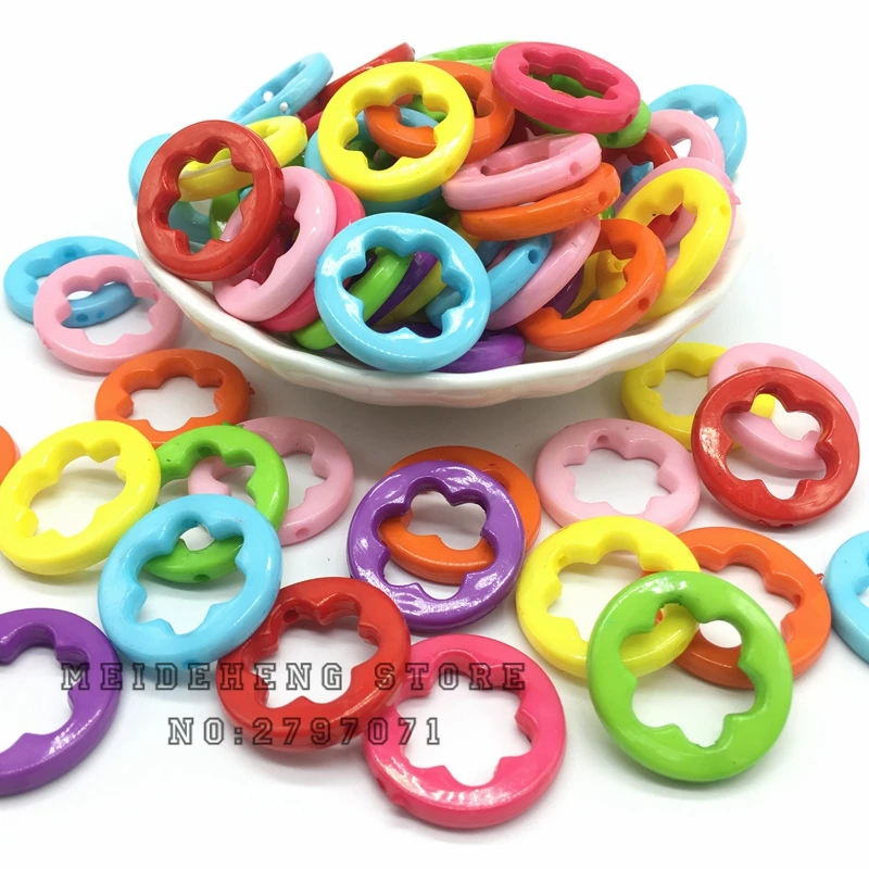 25mm Acrylic flower circle beads for Jewelry making candy colorful Hollowed top quality cute shape bracelet accessory Meideheng
25mm Acrylic flower circle beads for Jewelry making candy colorful Hollowed top quality cute shape bracelet accessory Meideheng