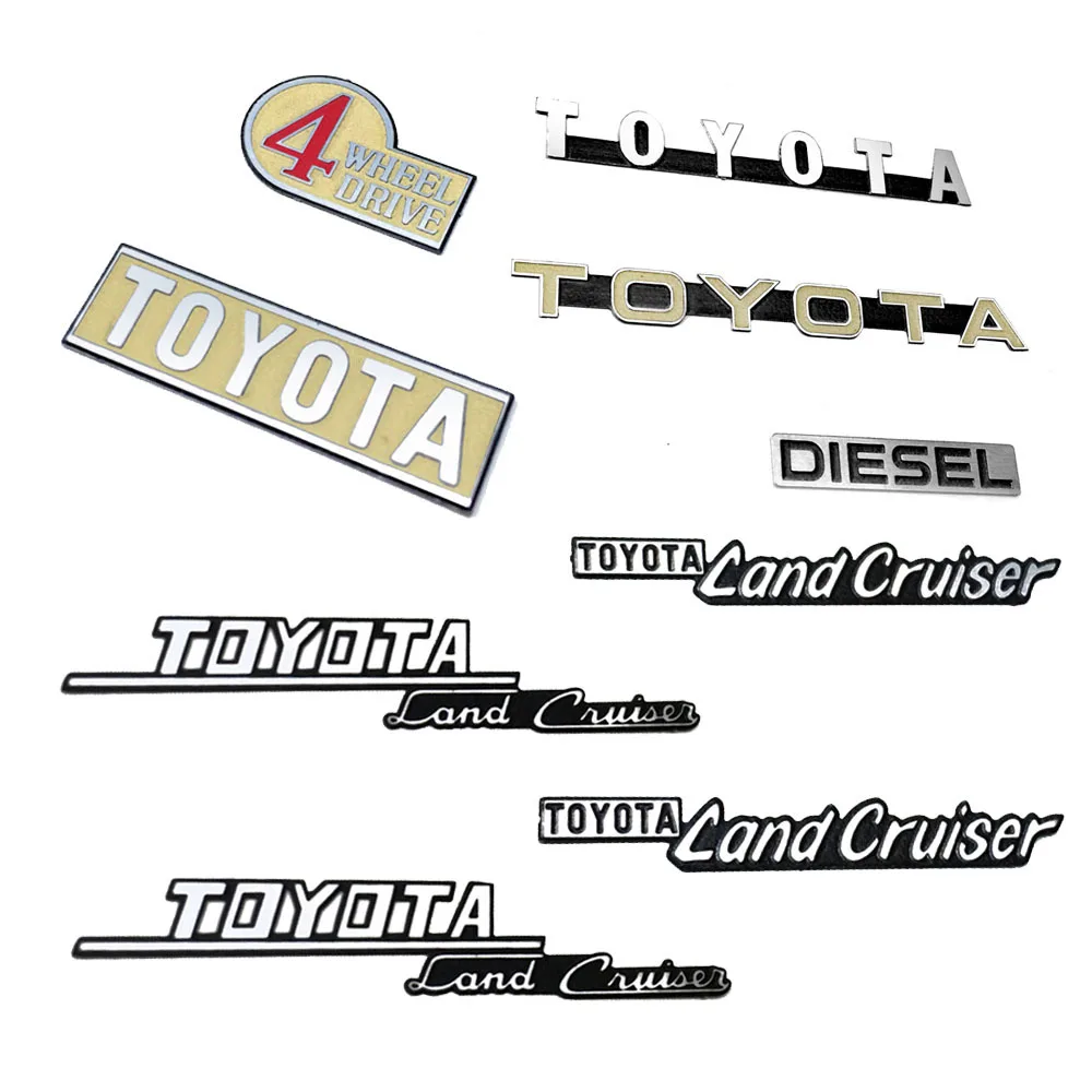 Металлические этикетки с логотипом RC масштаб 1/10 для RC8WD Gelande II Cruiser/FJ40 Wrangler Toyota G2