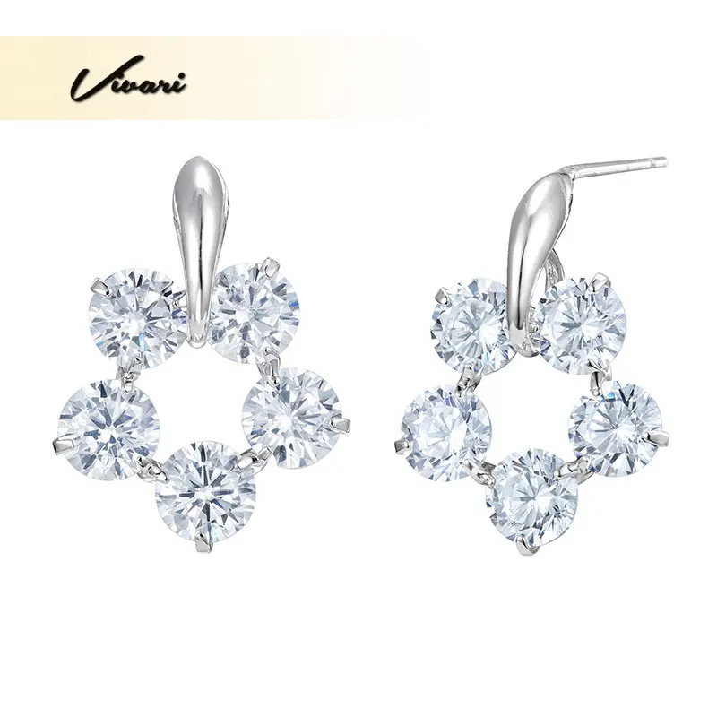 Vivari Ladies Plant Copper Earrings Flower 5pcs Clear Crystal Silver Color Women Girl Gift Fashion Jewelry Accessories
Vivari Ladies Plant Copper Earrings Flower 5pcs Clear Crystal Silver Color Women Girl Gift Fashion Jewelry Accessories