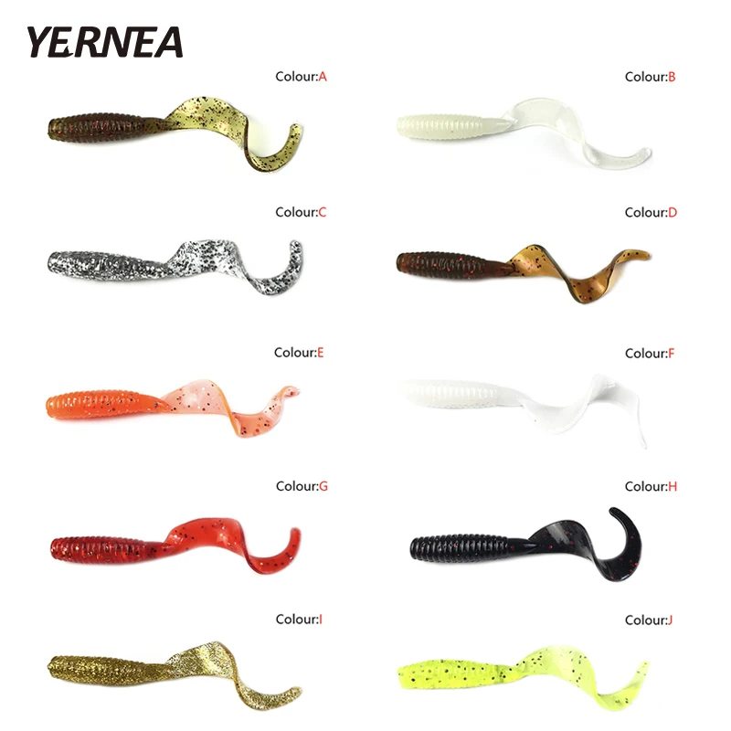 Yernea 100 шт./лот 6 см 1,8 г Силиконовые мягкие приманки рыболовные приманки Мягкая приманка червь креветка хвост личинки океанская скала Карп рыболовные снасти
Yernea 100 шт./лот 6 см 1,8 г Силиконовые мягкие приманки рыболовные приманки Мягкая приманка червь креветка хвост личинки океанская скала Карп рыболовные снасти