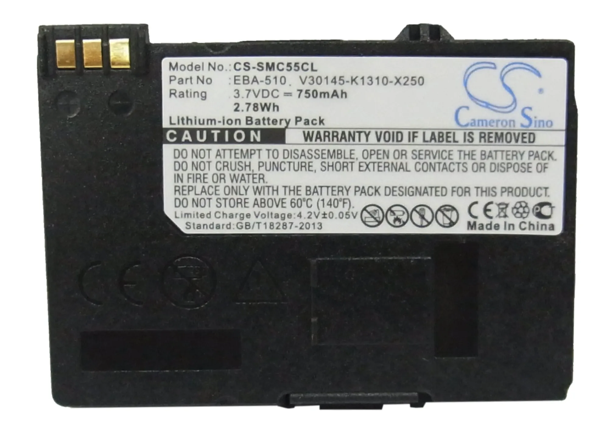 

Cameron Sino Battery for Siemens Gigaset SL37H 4015 Micro S44 S440 S445 SL1 SL100 SL150 SL2 SL37 SL55 SL440 Battery