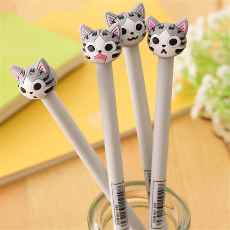 4pcs/ lot Black Gel Pens Cute Cat Kids Writing For School Office Creative Animal Kawaii Korean Stationery 0.5mm Gift Signing Pen
4pcs/ lot Black Gel Pens Cute Cat Kids Writing For School Office Creative Animal Kawaii Korean Stationery 0.5mm Gift Signing Pen