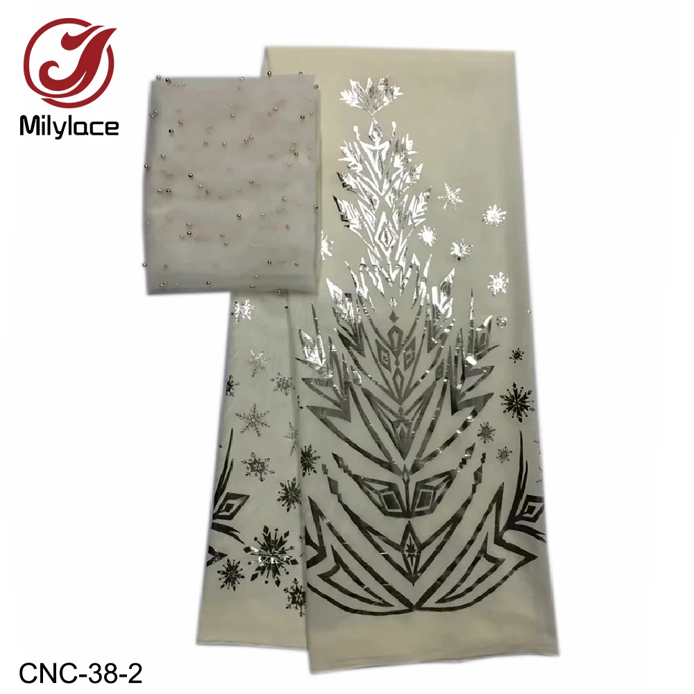Printing gold floral cotton voile fabric 5 yards high quality+ African lace fabric with beads for party wedding dresses CNC-38
Printing gold floral cotton voile fabric 5 yards high quality+ African lace fabric with beads for party wedding dresses CNC-38