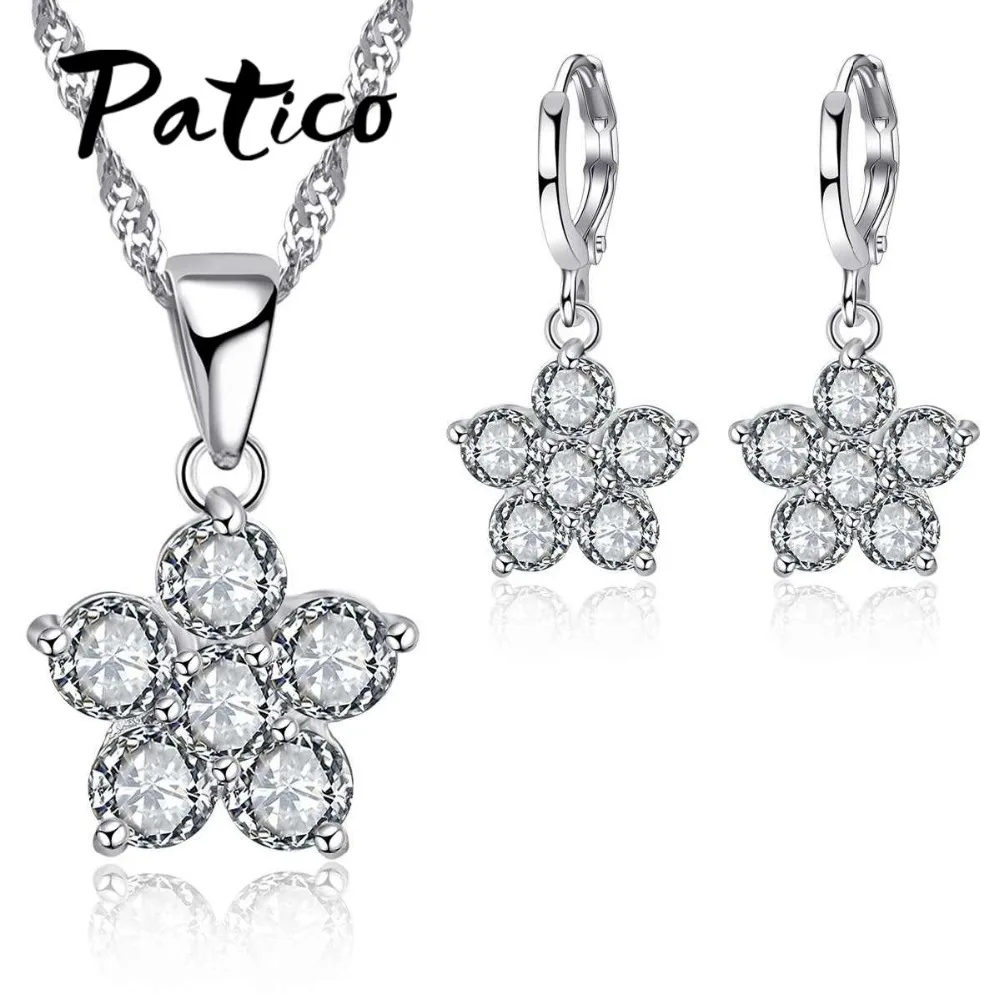 Trendy Cubic Zirconia Flower Jewelry Sets 925 Sterling Sliver Necklace Pendant Hoop Earrings for Women Wedding
Trendy Cubic Zirconia Flower Jewelry Sets 925 Sterling Sliver Necklace Pendant Hoop Earrings for Women Wedding