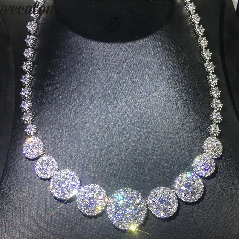 Vecalon Dexule waltz Necklace White Gold Filled AAAA cz Evening Party necklaces for Women Bridal Wedding Accessories Jewelry
Vecalon Dexule waltz Necklace White Gold Filled AAAA cz Evening Party necklaces for Women Bridal Wedding Accessories Jewelry