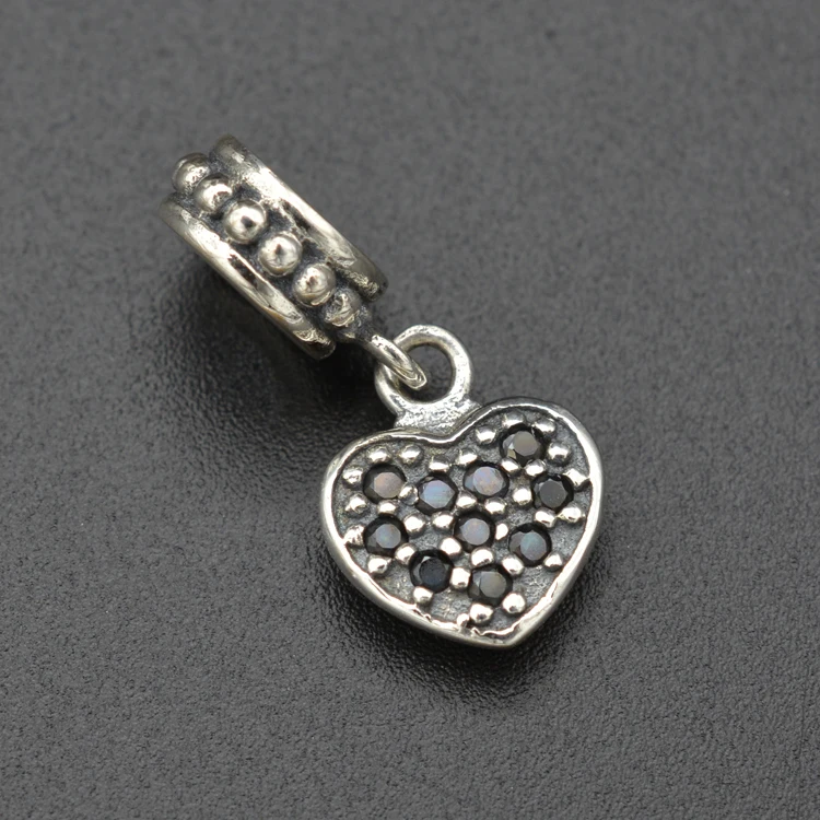 100% 925 Sterling Silver Heart-Shaped Silver Jewelry With Black Zircon Is A Symbol Of Love For Lovers
100% 925 Sterling Silver Heart-Shaped Silver Jewelry With Black Zircon Is A Symbol Of Love For Lovers