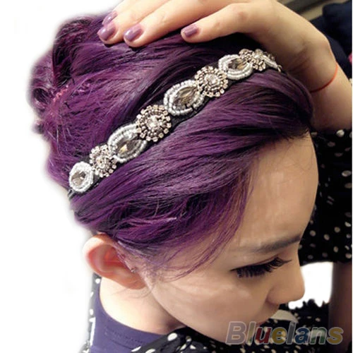 Hot Fashion Retro Style Women HairBand Crystal Rhinestone Gray Beads Headband Hair Band 0J2J
Hot Fashion Retro Style Women HairBand Crystal Rhinestone Gray Beads Headband Hair Band 0J2J